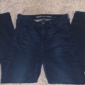 America Eagle Jeans high waisted super stretch 8